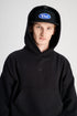 Bomber Hoodie Black Core Grunge 490gsm